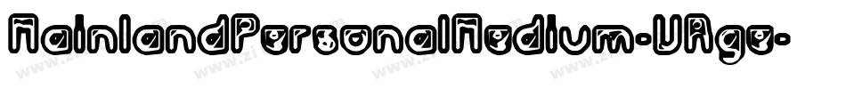 MainlandPersonalMedium-VRge字体转换