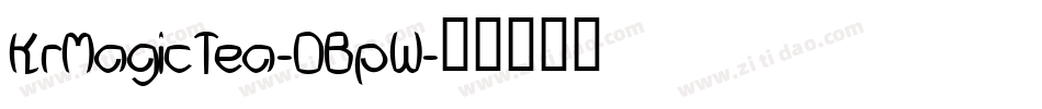 KrMagicTea-DBpW字体转换