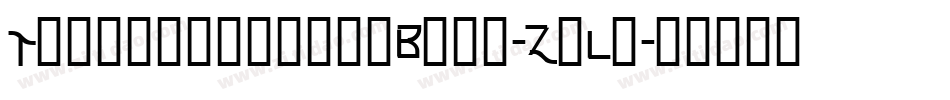 TexgyretermesBold-ZnLz字体转换