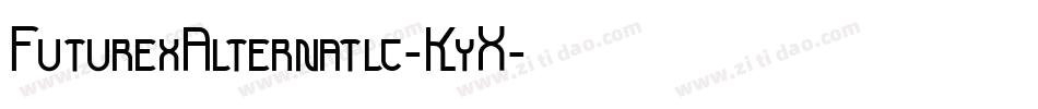 FuturexAlternatlc-KyX字体转换