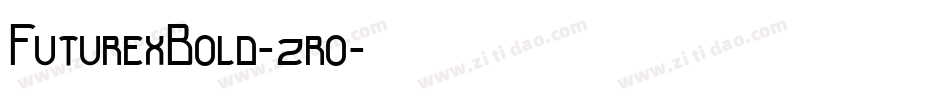FuturexBold-2ro字体转换