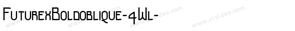 FuturexBoldoblique-4Wl字体转换