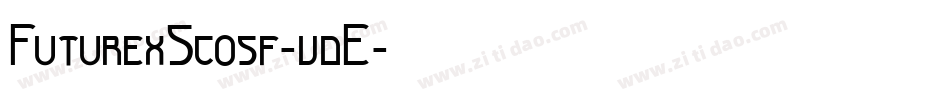 FuturexScosf-vdE字体转换