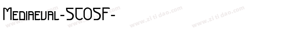 Mediaeval-SCOSF字体转换