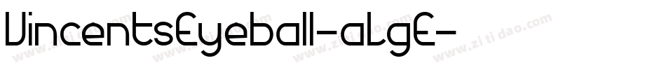 VincentsEyeball-aLgE字体转换