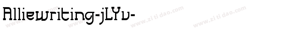 Alliewriting-jLYv字体转换
