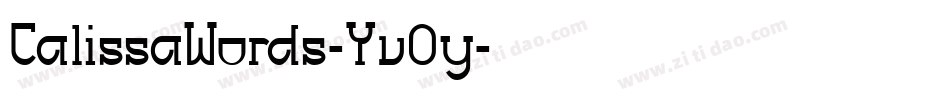 CalissaWords-YvOy字体转换