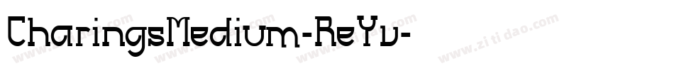 CharingsMedium-ReYv字体转换