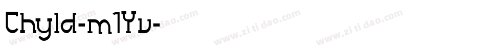 Chyld-m1Yv字体转换