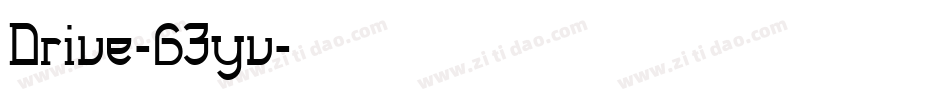 Drive-63yv字体转换