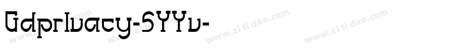 GdprIvacy-5YYv字体转换