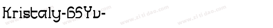 Kristaly-65Yv字体转换