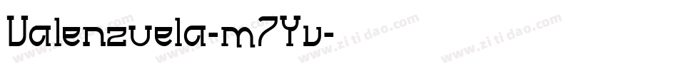 Valenzuela-m7Yv字体转换
