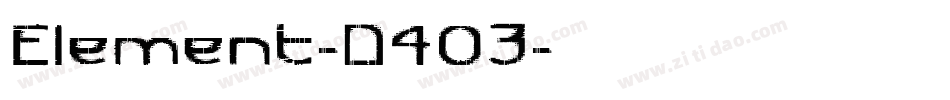 Element-D4O3字体转换
