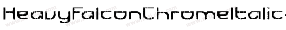HeavyFalconChromeItalic-R4o6字体转换