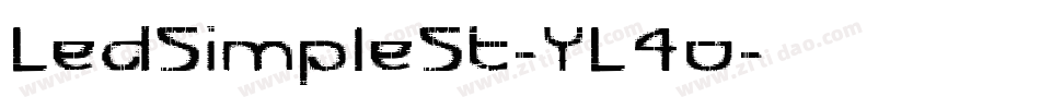 LedSimpleSt-YL4o字体转换
