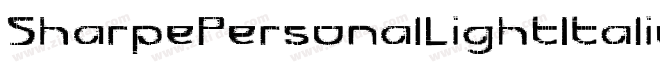 SharpePersonalLightItalic-w4O6字体转换