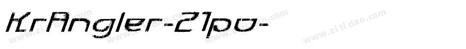 KrAngler-21po字体转换