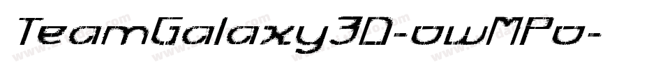 TeamGalaxy3D-owMPo字体转换
