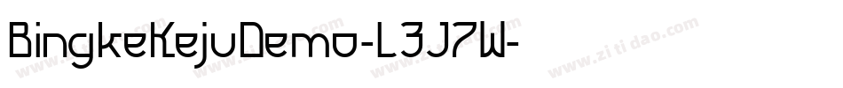 BingkeKejuDemo-L3J7W字体转换