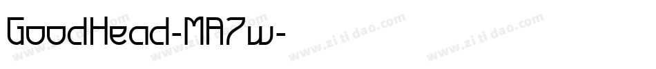 GoodHead-MA7w字体转换