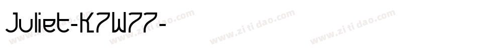 Juliet-K7W77字体转换 Juliet-K7W77字体转换