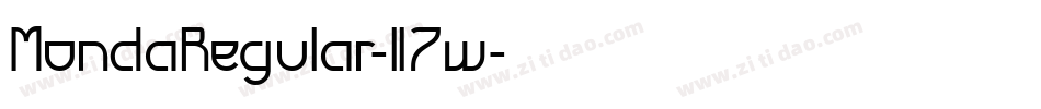 MondaRegular-ll7w字体转换