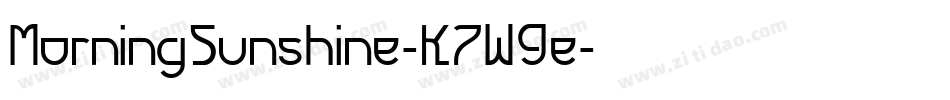 MorningSunshine-K7W9e字体转换