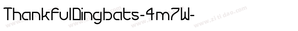 ThankfulDingbats-4m7W字体转换