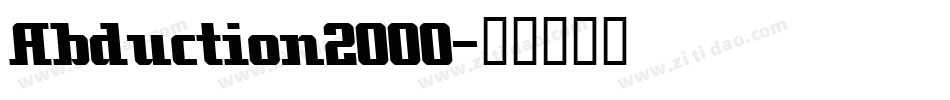 Abduction2000字体转换