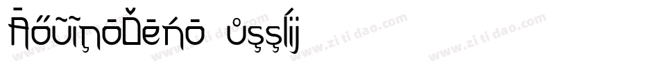 AquinoDemo-511lj字体转换