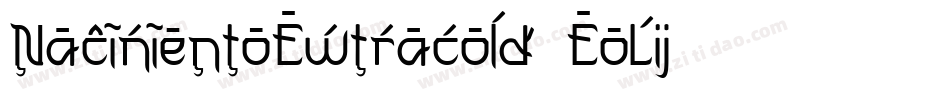 NacimientoExtrabold-EoLj字体转换