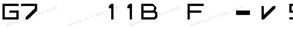 G7gradius11ByteFont-jVv9字体转换