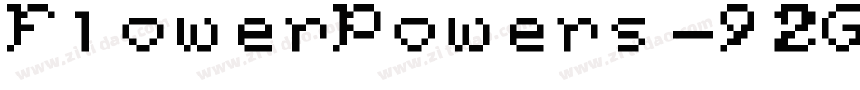 FlowerPowers-92G7字体转换