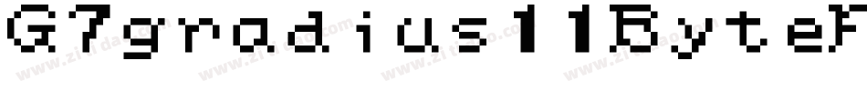 G7gradius11ByteFont-jVv9字体转换