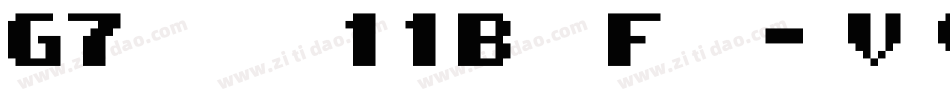 G7gradius11ByteFont-jVv9字体转换