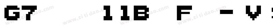 G7gradius11ByteFont-jVv9字体转换