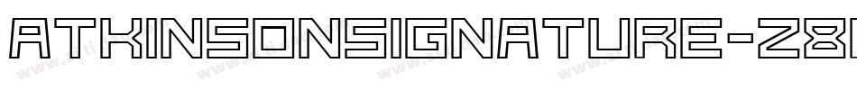 Atkinsonsignature-z8RgX字体转换