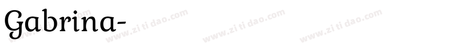 Gabrina字体转换