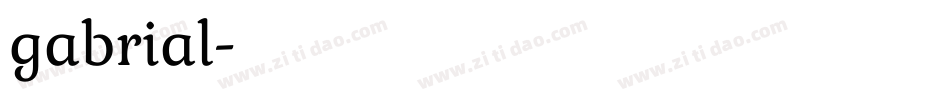 gabrial字体转换