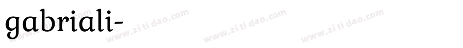 gabriali字体转换