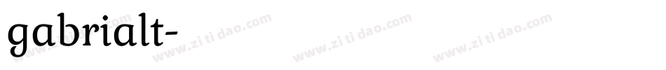 gabrialt字体转换