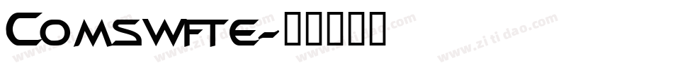 Comswfte字体转换