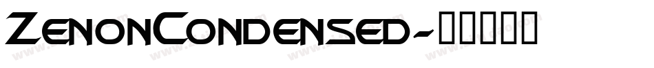 ZenonCondensed字体转换