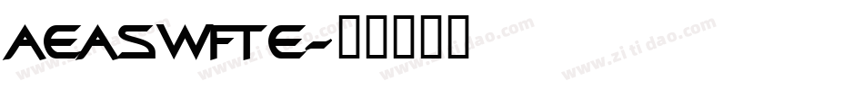 aeaswfte字体转换