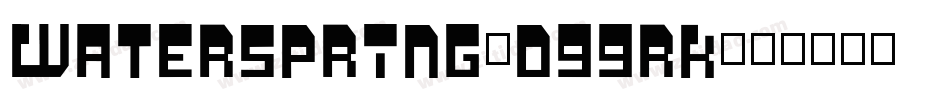 Waterspring-d99rK字体转换