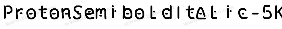 ProtonSemiboldItalic-5Kpa字体转换