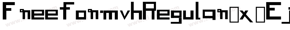 FreeformvhRegular-x5Ej字体转换