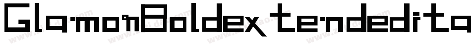 GlamorBoldextendeditalic-x3LEj字体转换