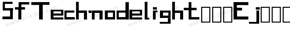 SfTechnodelight-12Ej字体转换